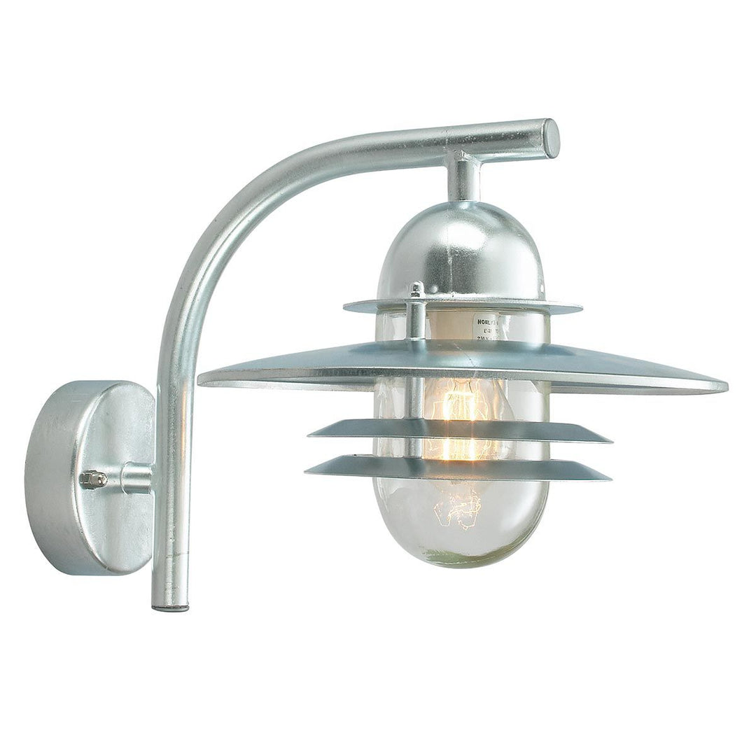 Elstead Lighting Oslo 1 Light Wall Lantern - Galvanised OS2-GAL-C Galvanised