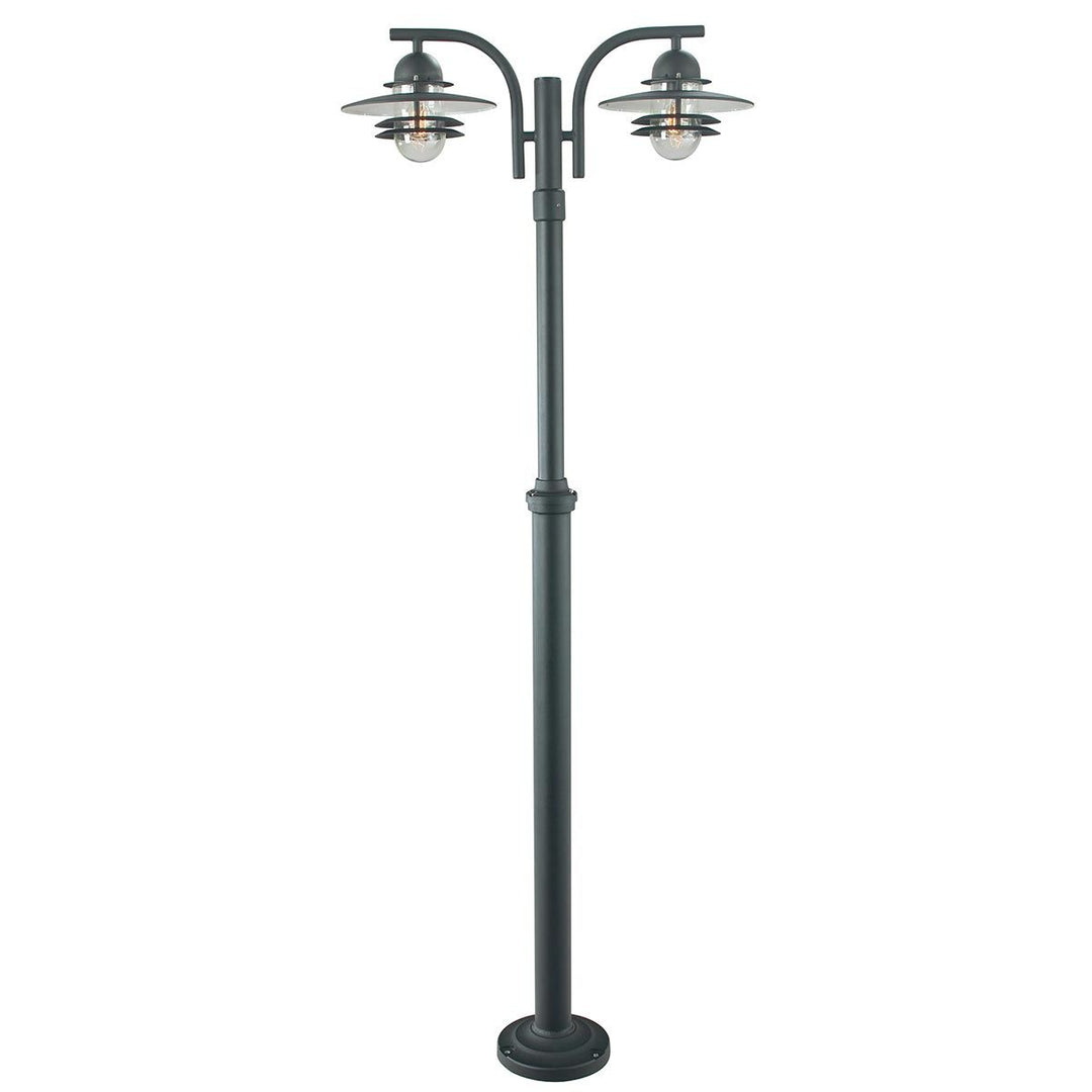 Elstead Lighting Oslo 2 Light Lamp Post - Black OS6-BLACK-C Black