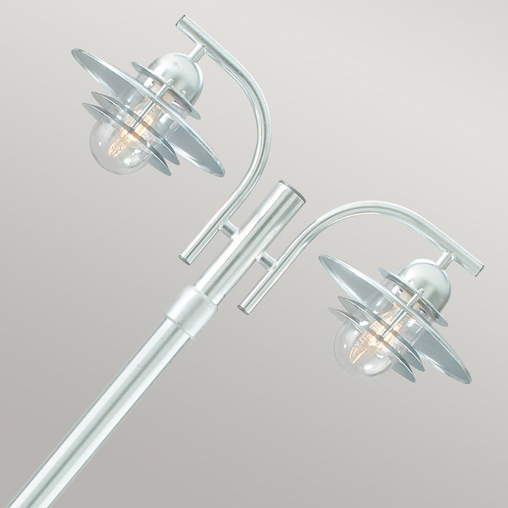 Elstead Lighting Oslo 2 Light Lamp Post Galvanised      OS6-GAL-C Galvanised