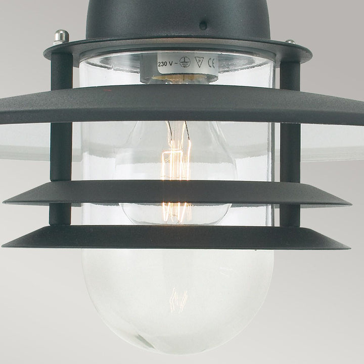 Elstead Lighting Oslo 1 Light Chain Lantern - Black OS8-BLACK-C Black