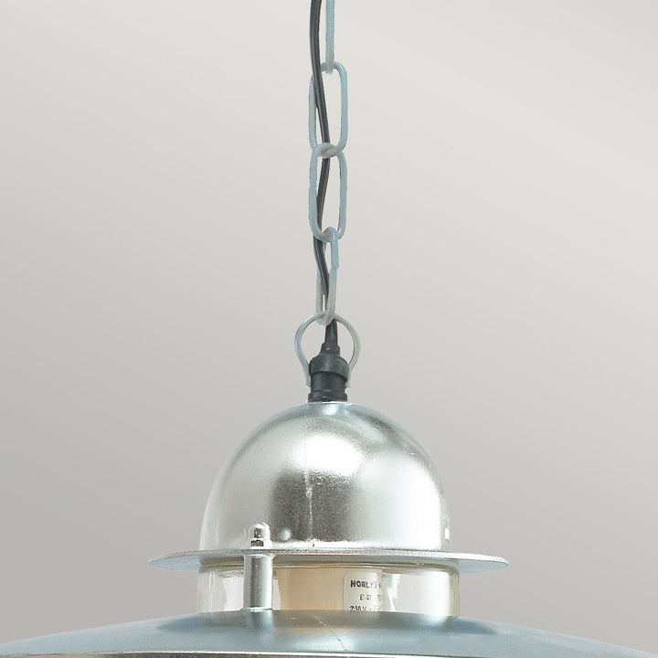 Elstead Lighting Oslo 1 Light Chain Lantern - Galvanised OS8-GAL-C Galvanised