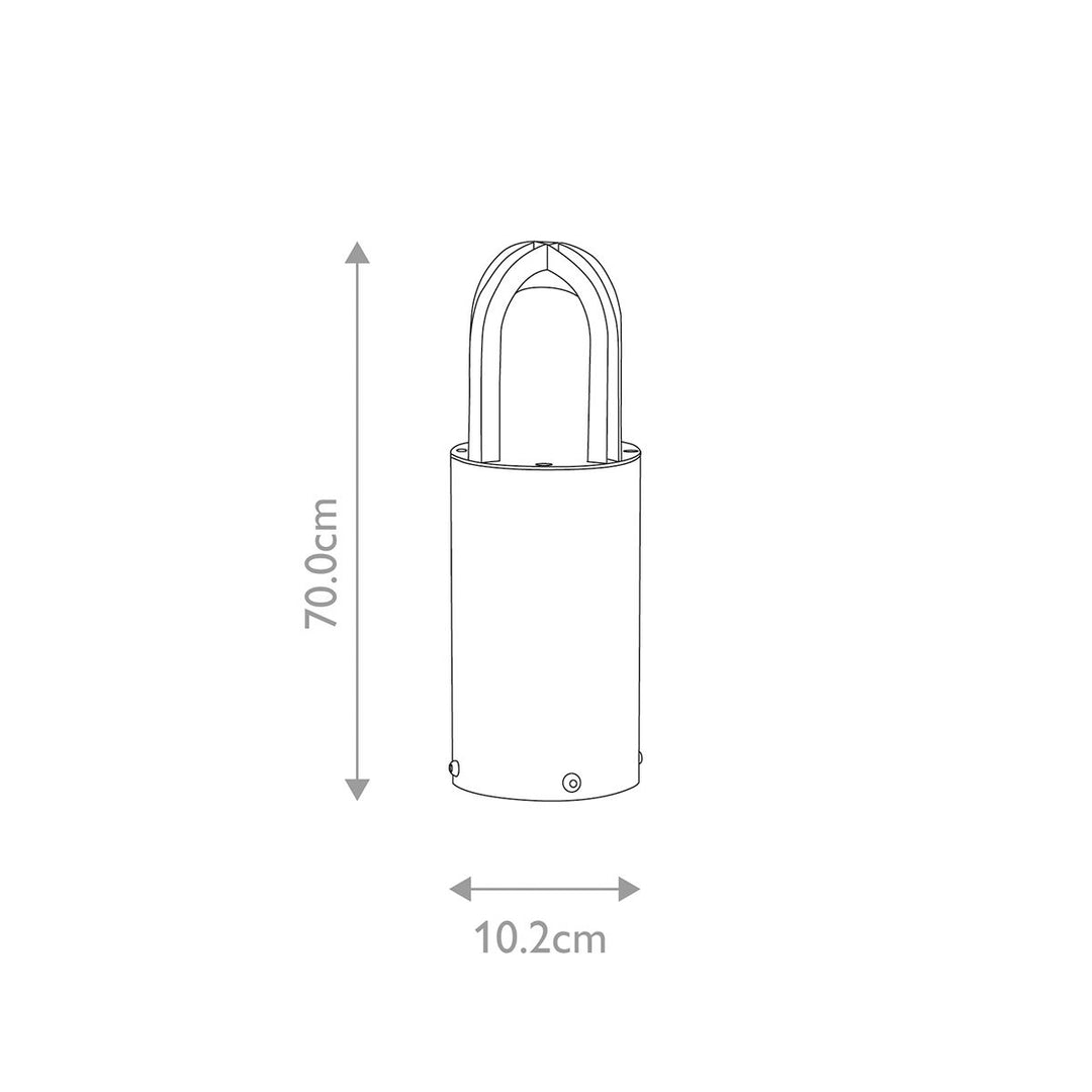 Norlys Paignton 1 Light Bollard  PAIGNTON-MB-SS Stainless Steel