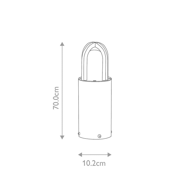 Norlys Paignton 1 Light Bollard  PAIGNTON-MB-SS Stainless Steel