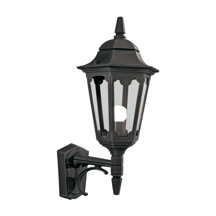 Norlys Parish 1 Light Up Wall Lantern PR1-BLACK Black