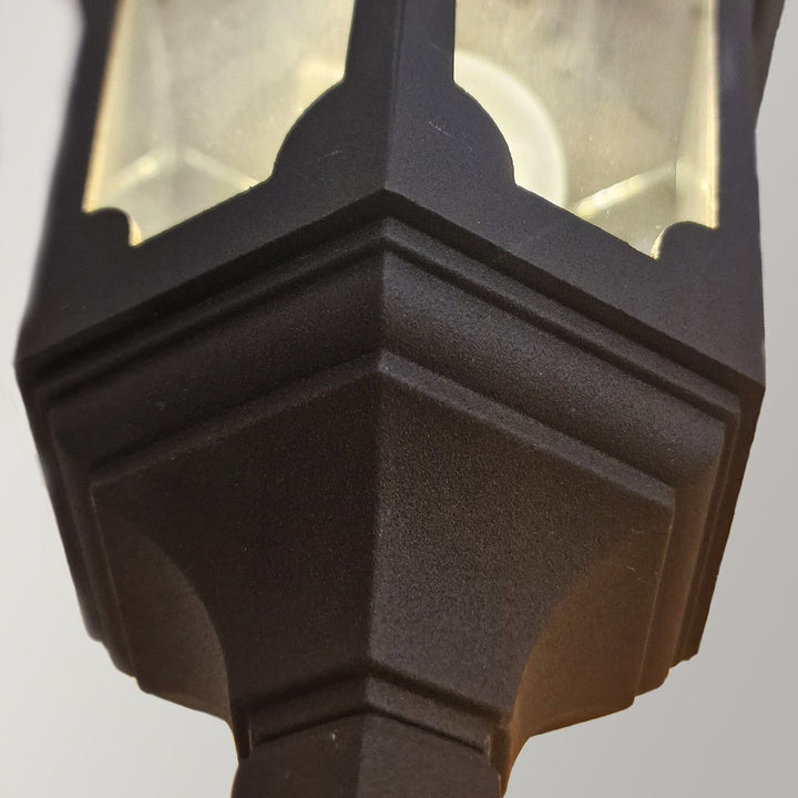 Norlys Parish 1 Light Up Wall Lantern PR1-BLACK Black