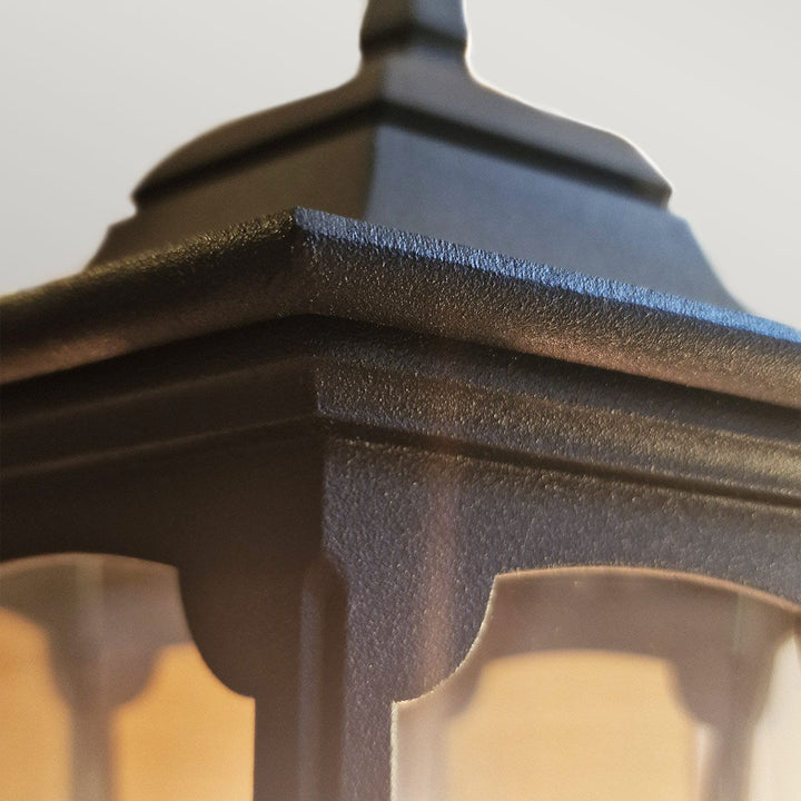 Norlys Parish 1 Light Pedestal Lantern  PR4-BLACK Black