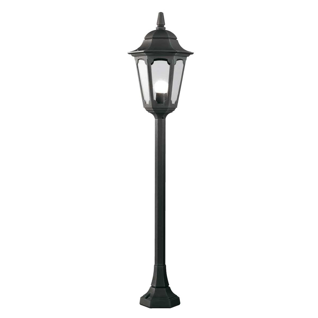 Norlys Parish 1 Light Pillar Lantern  PR5-BLACK Black