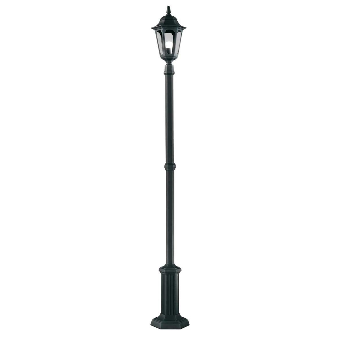 Norlys Parish 1 Light Lamp Post  PR6-BLACK Black