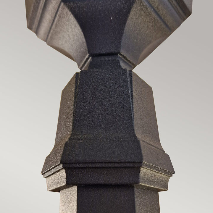 Norlys Parish 1 Light Lamp Post  PR6-BLACK Black