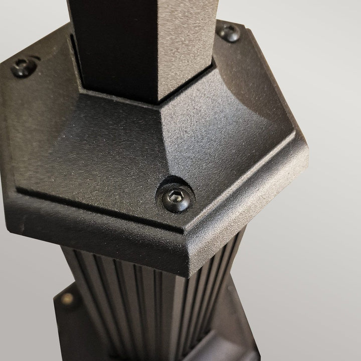 Norlys Parish 1 Light Lamp Post  PR6-BLACK Black