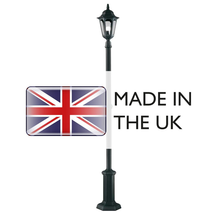 Norlys Parish 1 Light Lamp Post  PR6-BLACK Black