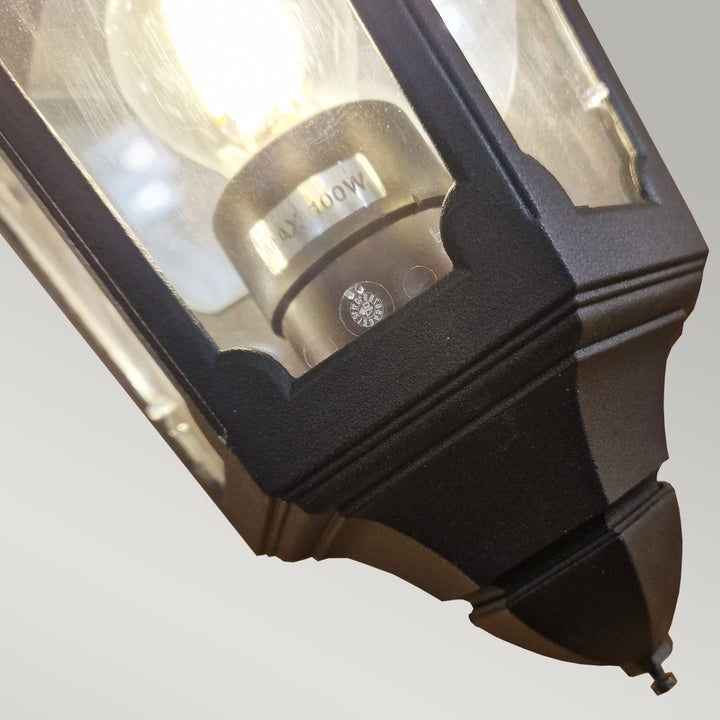 Norlys Parish 1 Light Half Lantern  PR7-BLACK Black