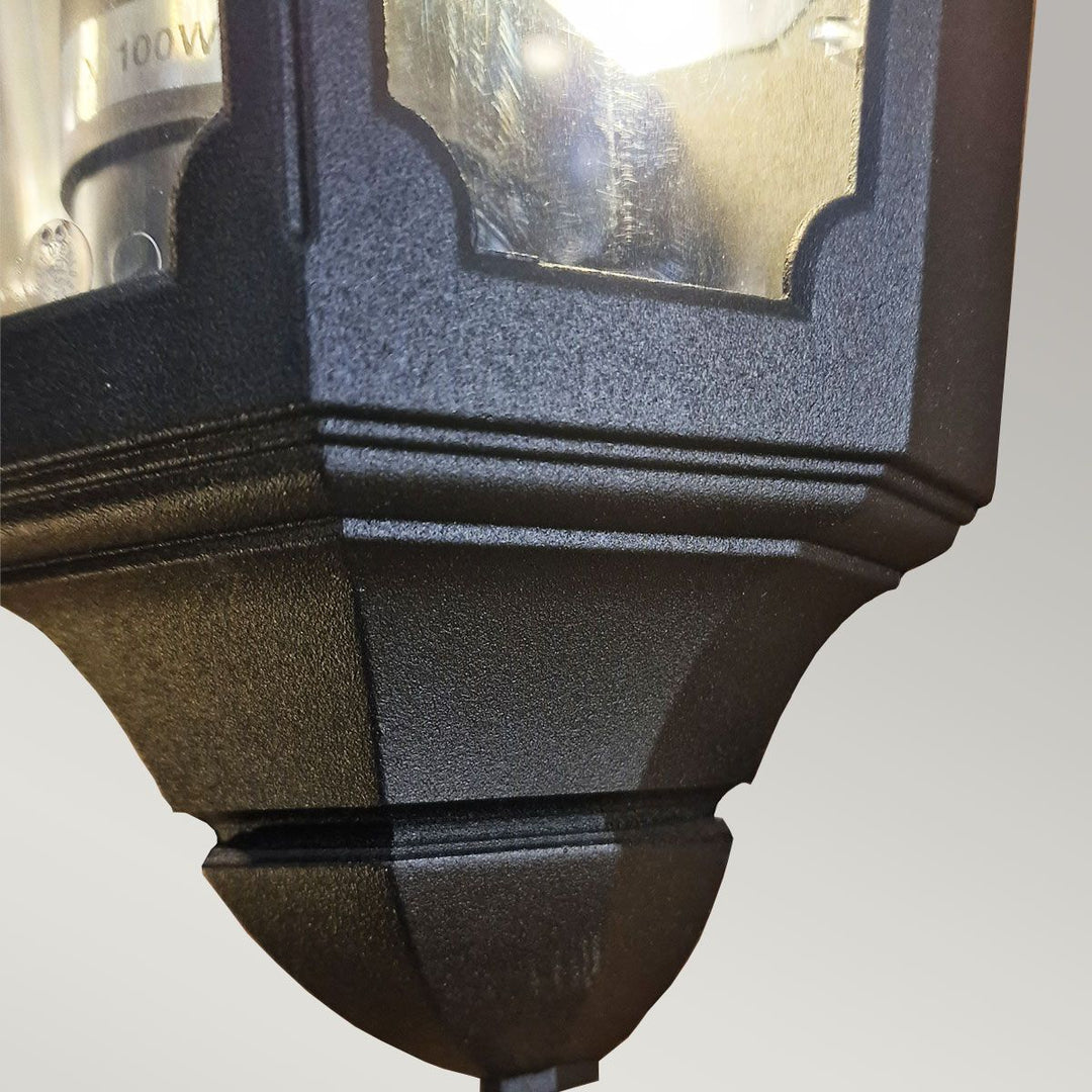 Norlys Parish 1 Light Half Lantern  PR7-BLACK Black