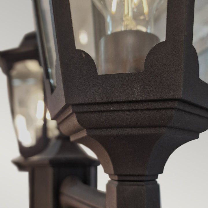 Norlys Parish 2 Light Twin Lamp Post  PR8-BLACK Black