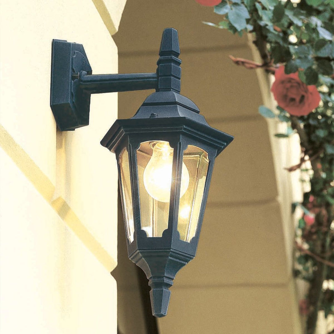 Norlys Parish Mini 1 Light Down Wall Lantern  PRM2-BLACK Black