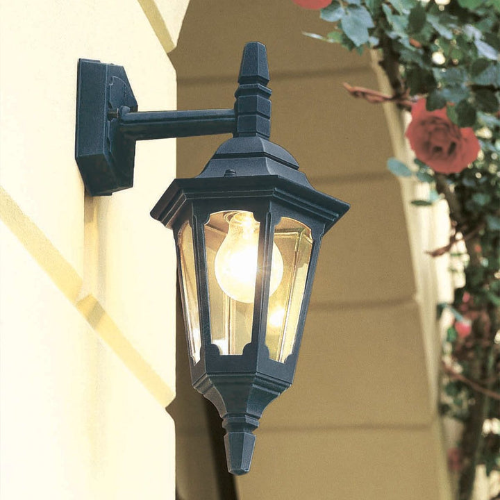 Norlys Parish Mini 1 Light Down Wall Lantern  PRM2-BLACK Black