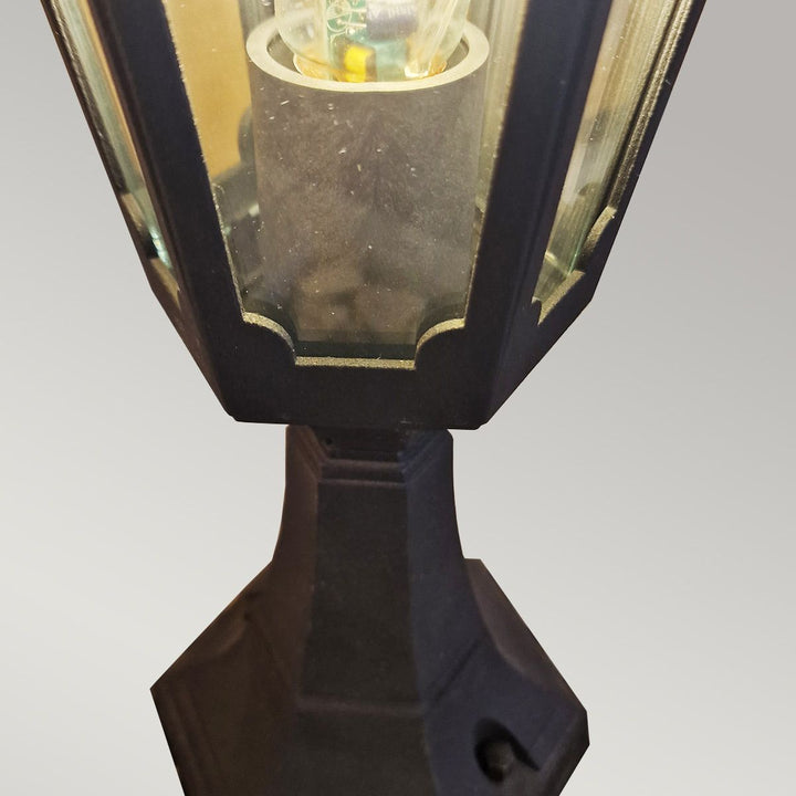 Norlys Parish Mini 1 Light Pedestal Lantern  PRM4-BLACK Black