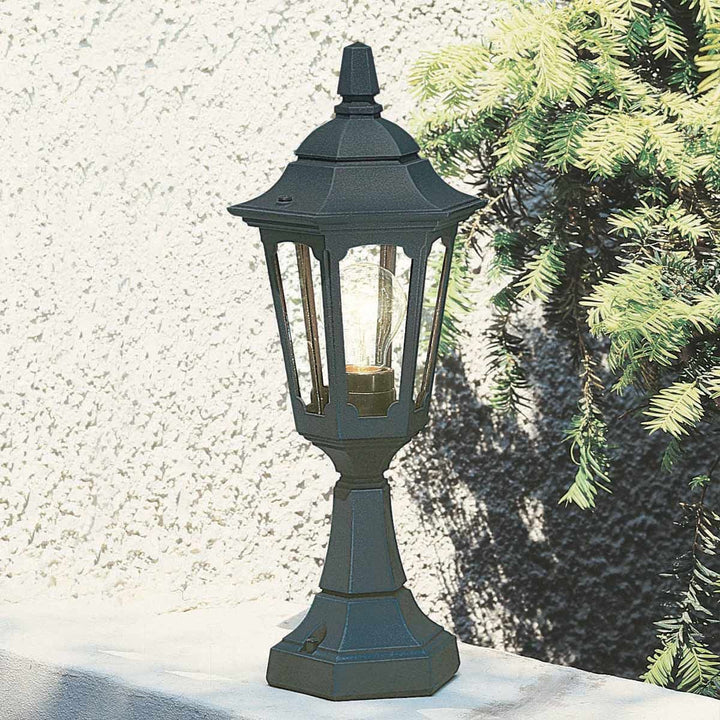 Norlys Parish Mini 1 Light Pedestal Lantern  PRM4-BLACK Black