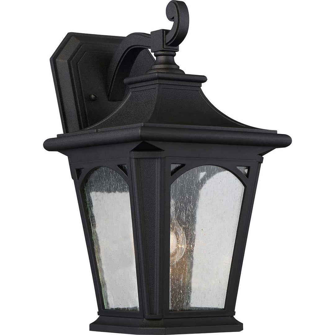 Norlys Bedford 1 Light Medium Wall Lantern QZ-BEDFORD2-M Mystic Black