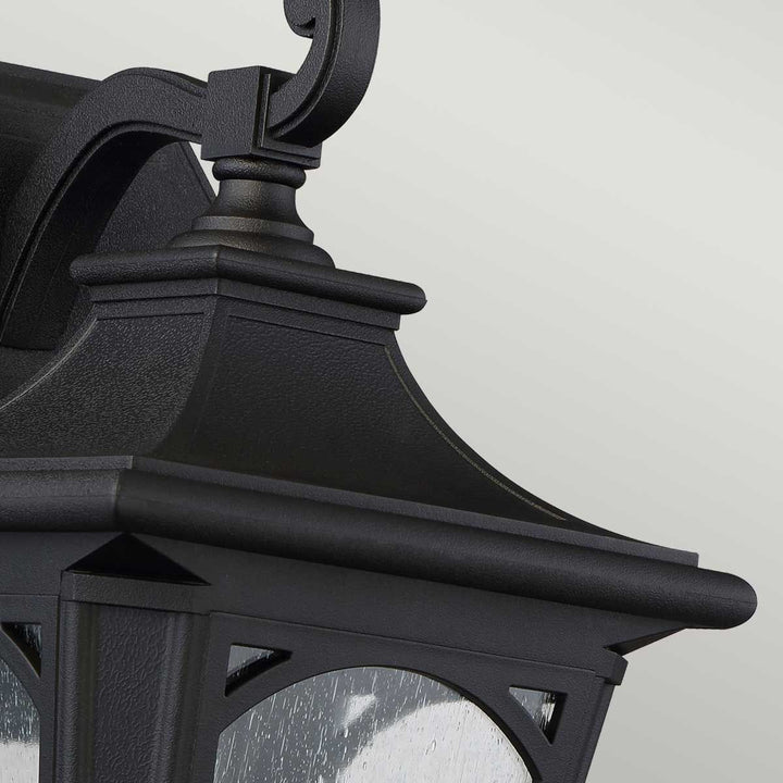 Norlys Bedford 1 Light Medium Wall Lantern QZ-BEDFORD2-M Mystic Black