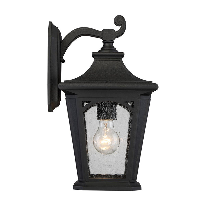 Norlys Bedford 1 Light Medium Wall Lantern QZ-BEDFORD2-M Mystic Black