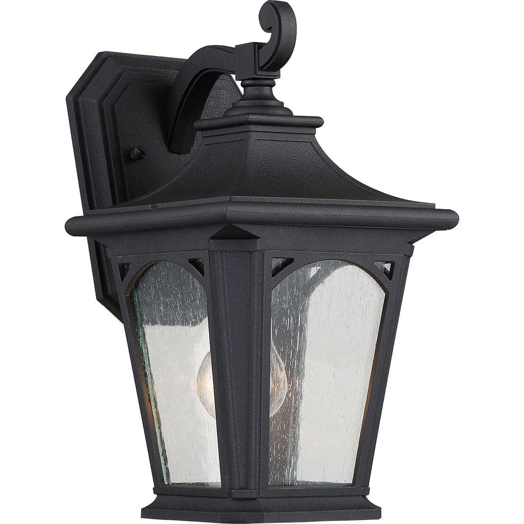 Norlys Bedford 1 Light Small Wall Lantern QZ-BEDFORD2-S Mystic Black