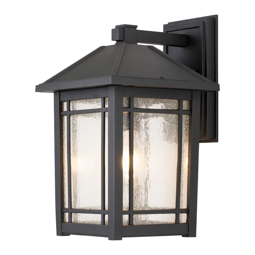 Norlys Cedar Point 1 Light Wall Lantern - Large QZ-CEDAR-POINT-L-BK Black
