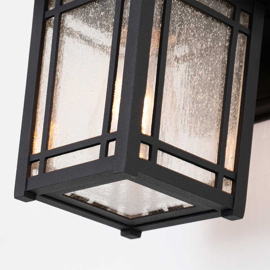Norlys Cedar Point 1 Light Wall Lantern - Small QZ-CEDAR-POINT-S-BK Black