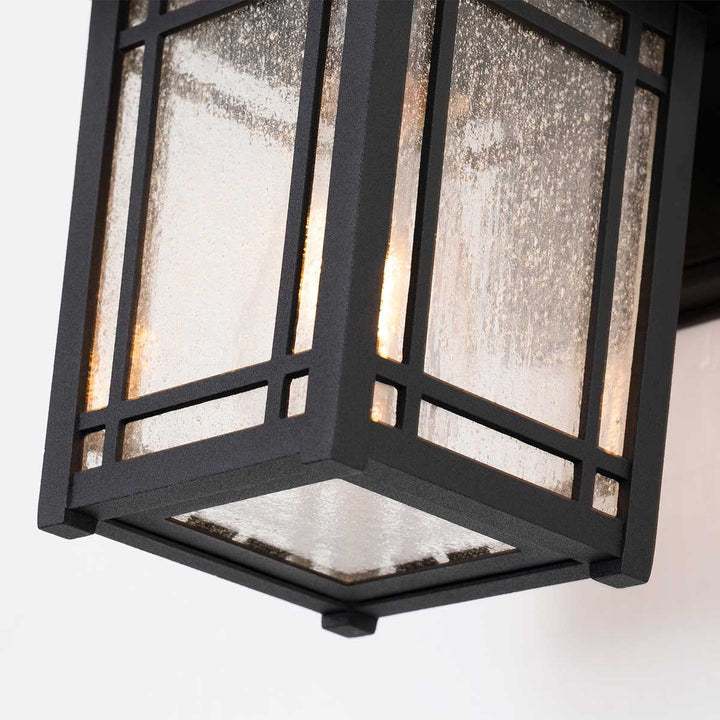Norlys Cedar Point 1 Light Wall Lantern - Small QZ-CEDAR-POINT-S-BK Black