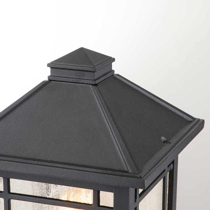 Norlys Cedar Point 1 Light Pedestal QZ-CEDAR-POINT3-M-BK Black