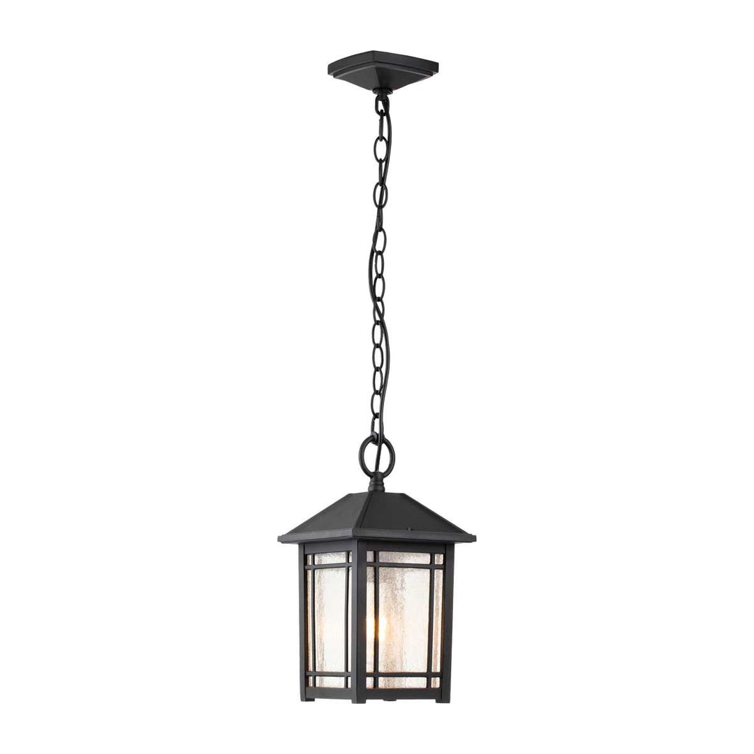 Norlys Cedar Point 1 Light Chain Lantern QZ-CEDAR-POINT8-M-BK Black