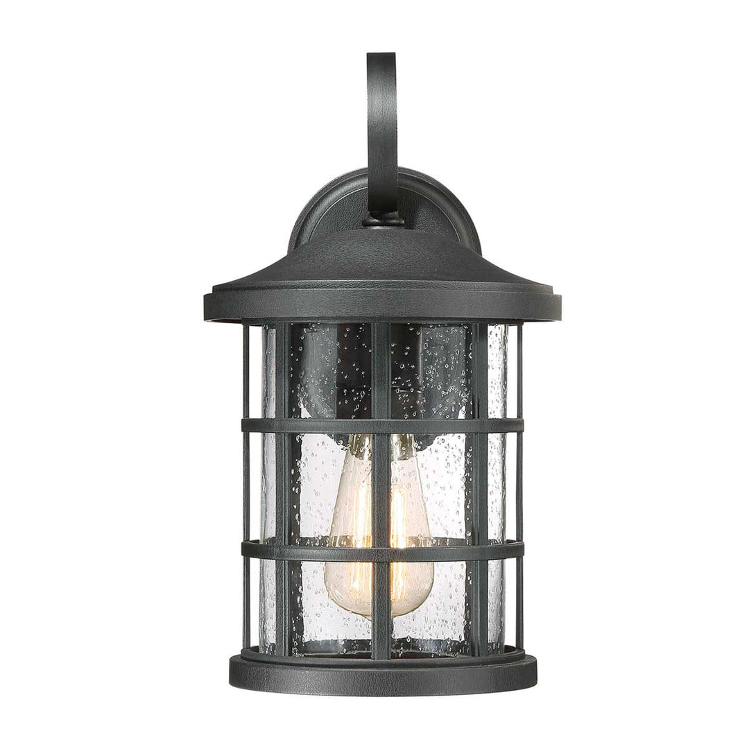 Norlys Crusade 1 Light Medium Wall Lantern QZ-CRUSADE-M-BLK Earth Black