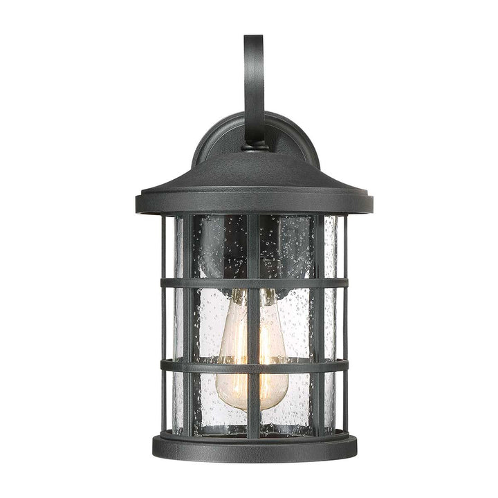 Norlys Crusade 1 Light Medium Wall Lantern QZ-CRUSADE-M-BLK Earth Black