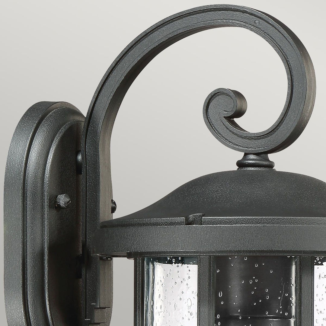 Norlys Crusade 1 Light Medium Wall Lantern QZ-CRUSADE-M-BLK Earth Black