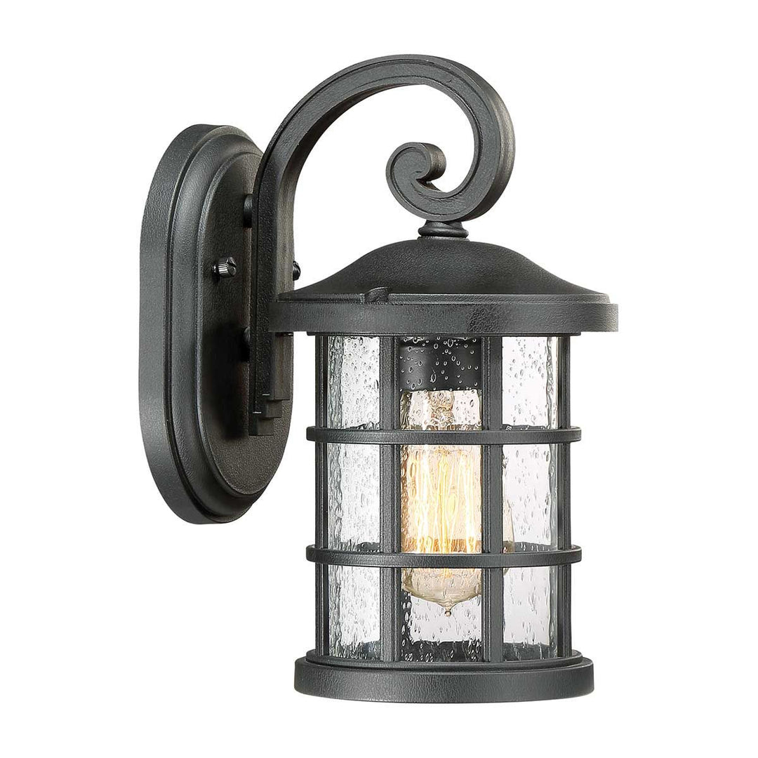 Norlys Crusade 1 Light Small Wall Lantern QZ-CRUSADE-S-BLK Earth Black