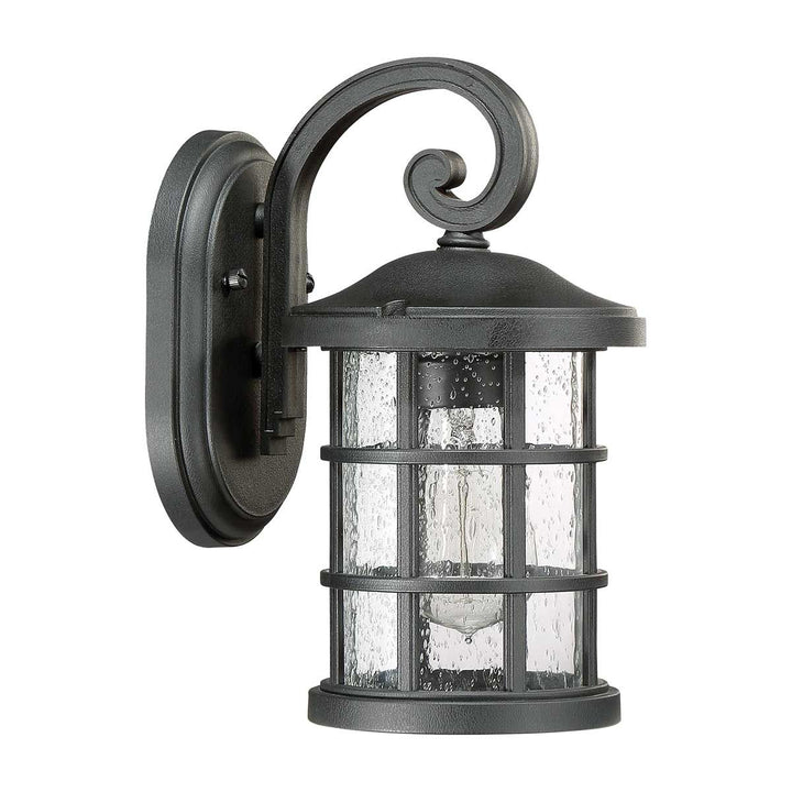 Norlys Crusade 1 Light Small Wall Lantern QZ-CRUSADE-S-BLK Earth Black
