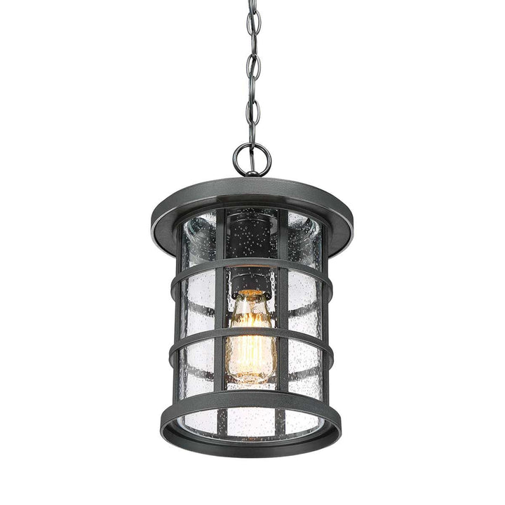 Norlys Crusade 1 Light Chain Lantern QZ-CRUSADE8-BLK Earth Black
