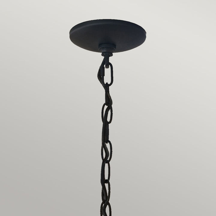Norlys Crusade 1 Light Chain Lantern QZ-CRUSADE8-BLK Earth Black