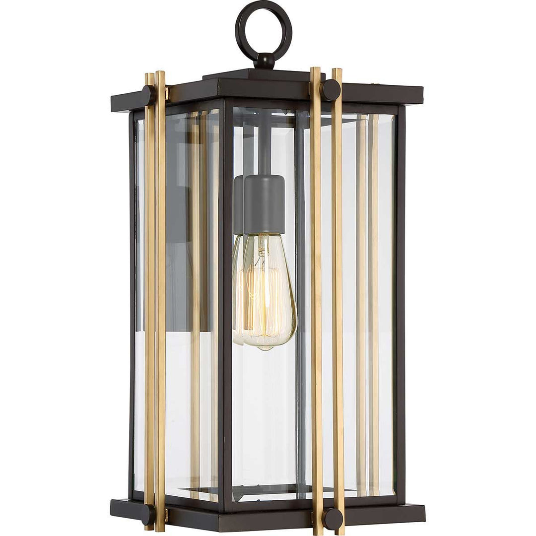 Norlys Goldenrod 1 Light Large Wall Lantern QZ-GOLDENROD2-L Western Bronze