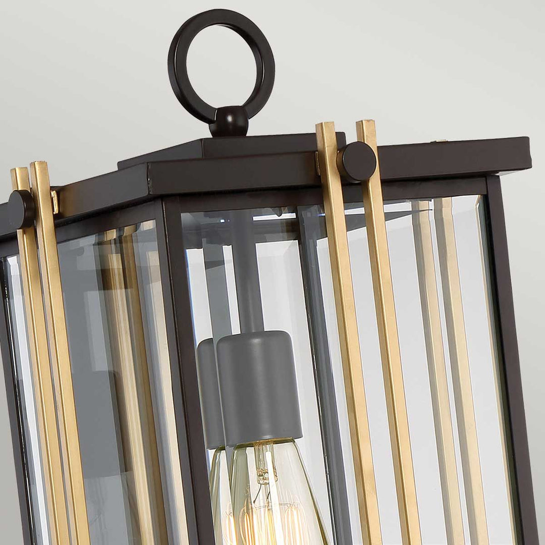Norlys Goldenrod 1 Light Large Wall Lantern QZ-GOLDENROD2-L Western Bronze