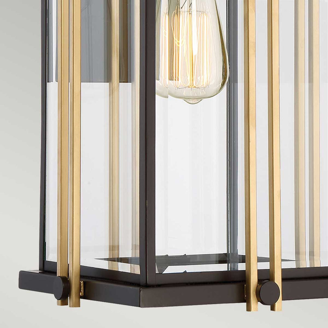 Norlys Goldenrod 1 Light Large Wall Lantern QZ-GOLDENROD2-L Western Bronze