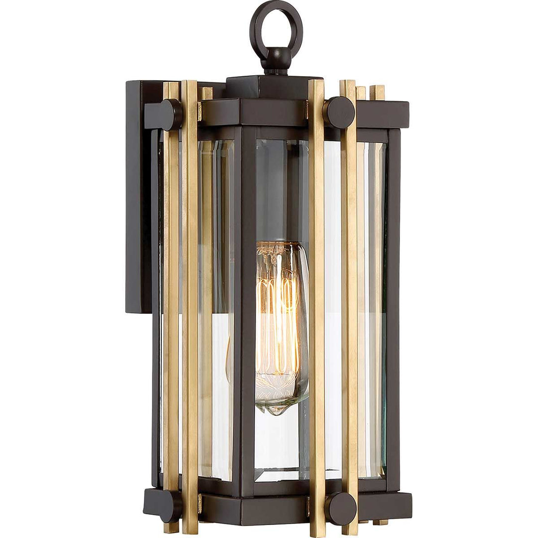 Norlys Goldenrod 1 Light Small Wall Lantern QZ-GOLDENROD2-S Western Bronze