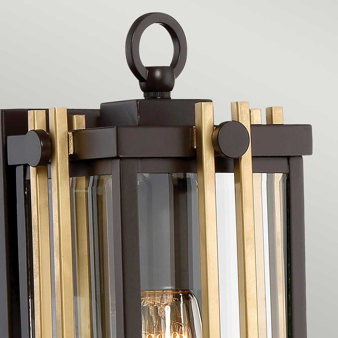 Norlys Goldenrod 1 Light Small Wall Lantern QZ-GOLDENROD2-S Western Bronze