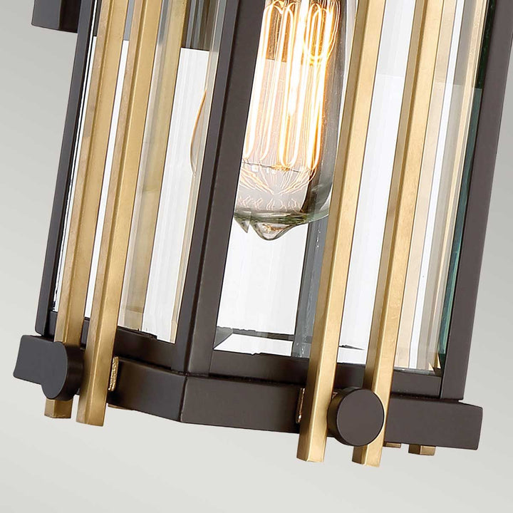 Norlys Goldenrod 1 Light Small Wall Lantern QZ-GOLDENROD2-S Western Bronze