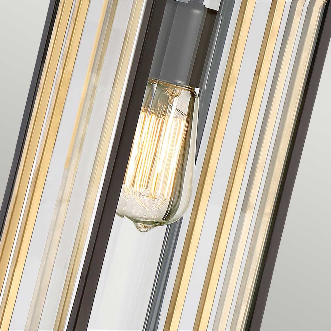 Norlys Goldenrod 1 Light Medium Chain Lantern QZ-GOLDENROD8-M Western Bronze