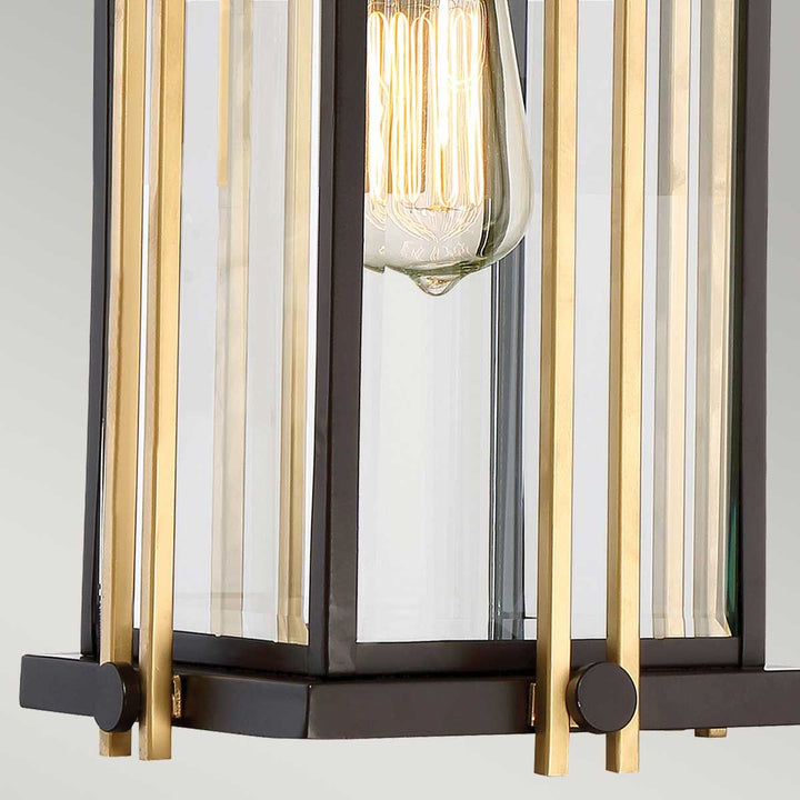 Norlys Goldenrod 1 Light Medium Chain Lantern QZ-GOLDENROD8-M Western Bronze