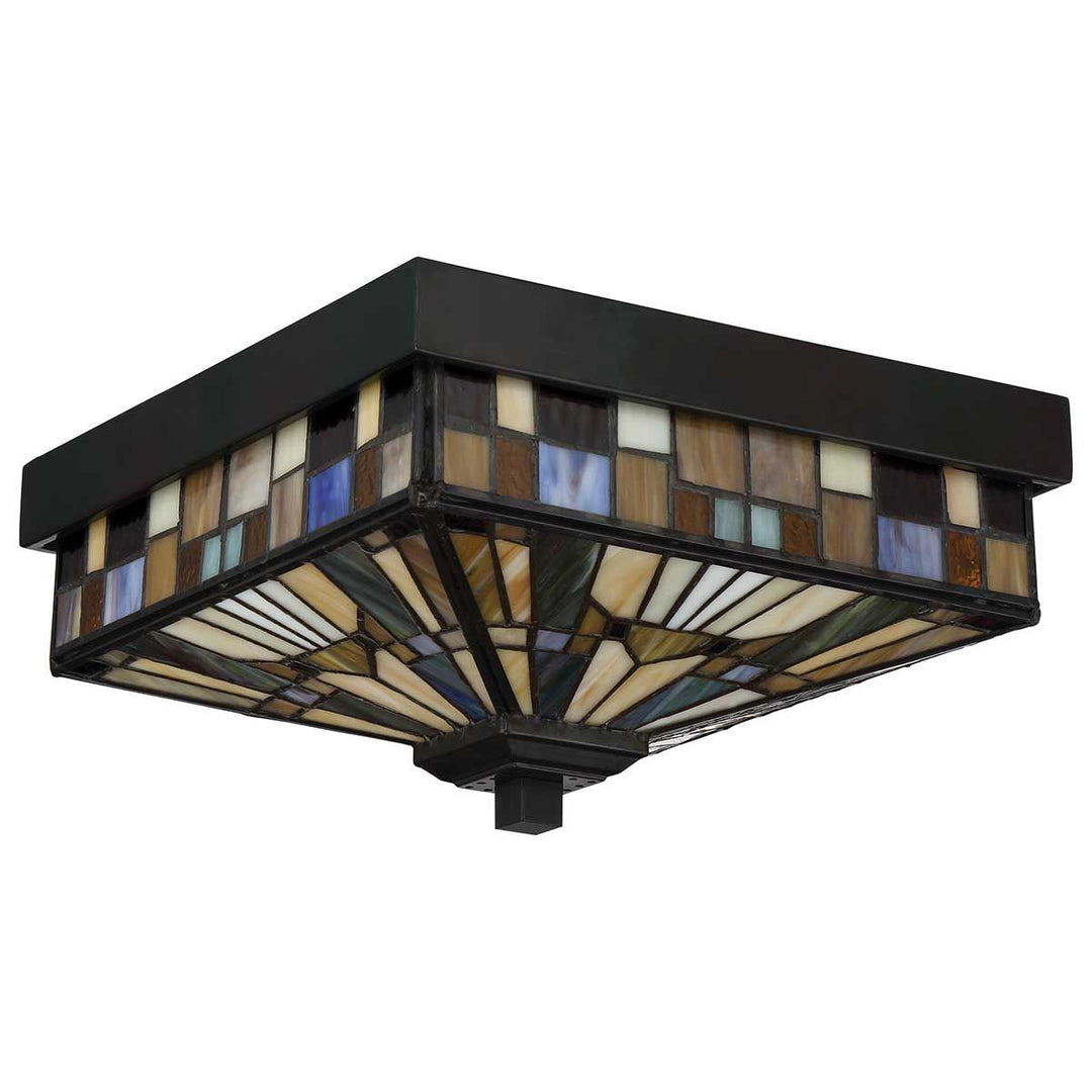 Norlys Inglenook 2 Light Outdoor Flush QZ-INGLENOOK-F Valiant Bronze