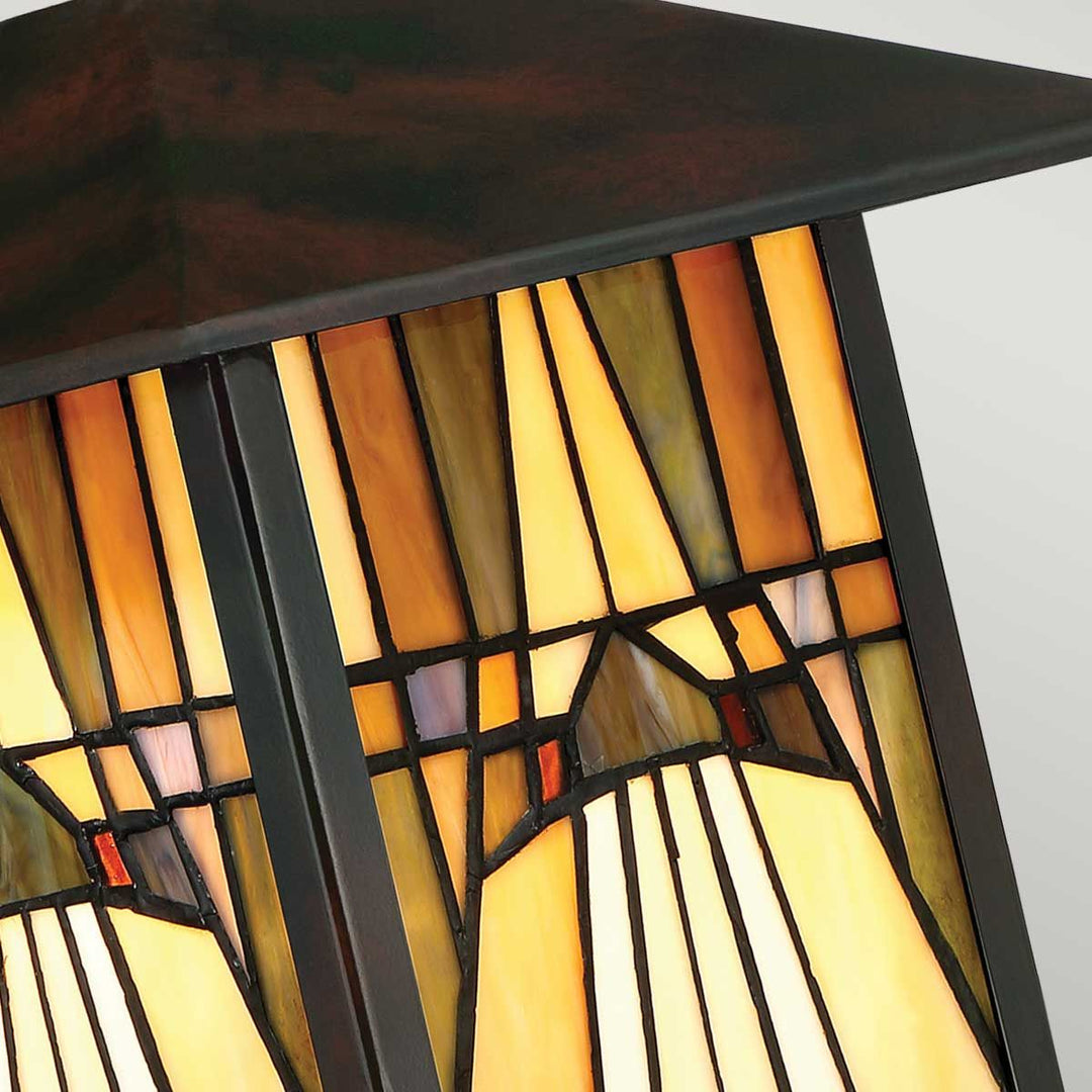 Norlys Inglenook 1 Light Outdoor Medium Wall Lantern QZ-INGLENOOK2-M Valiant Bronze