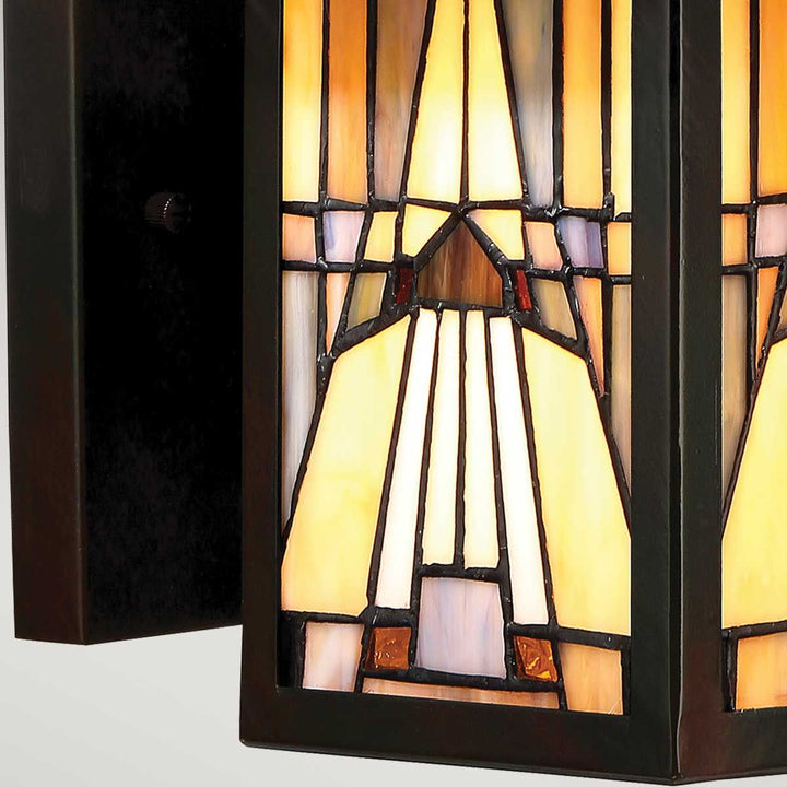 Norlys Inglenook 1 Light Outdoor Small Wall Lantern QZ-INGLENOOK2-S Valiant Bronze