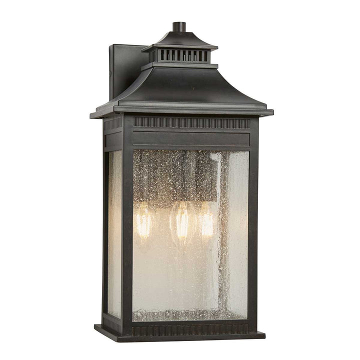 Norlys Livingston 3 Light Large Wall Lantern QZ-LIVINGSTON2-L Imperial Bronze